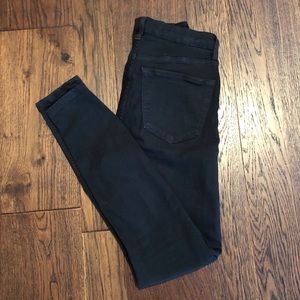 Top shop black high rise skinny jeans